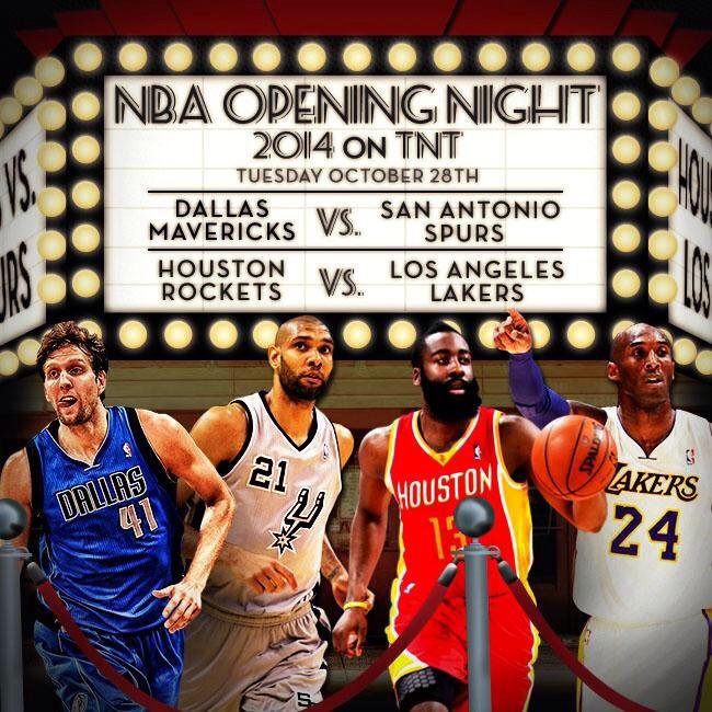 NBA Central on Twitter "The NBA opening night schedule! http//t.co
