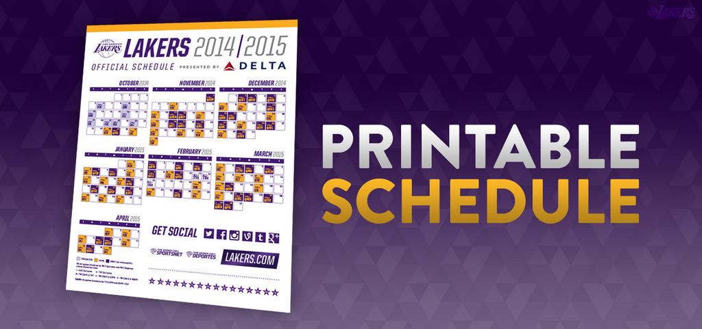 Lakers Schedule 2022 21 Los Angeles Lakers On Twitter: "Get Your Printable Lakers Schedule Here:  Http://T.co/Iluchio6O6 Http://T.co/Wfl0Lmislt" / Twitter