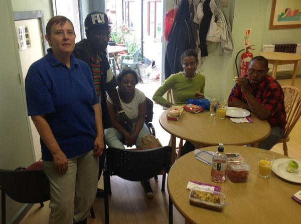 mcmcdermott2's tweet image. @BridgeBalham  a group photo of all the Wednesday members having lunch together me with all my friends lol ;-)xx