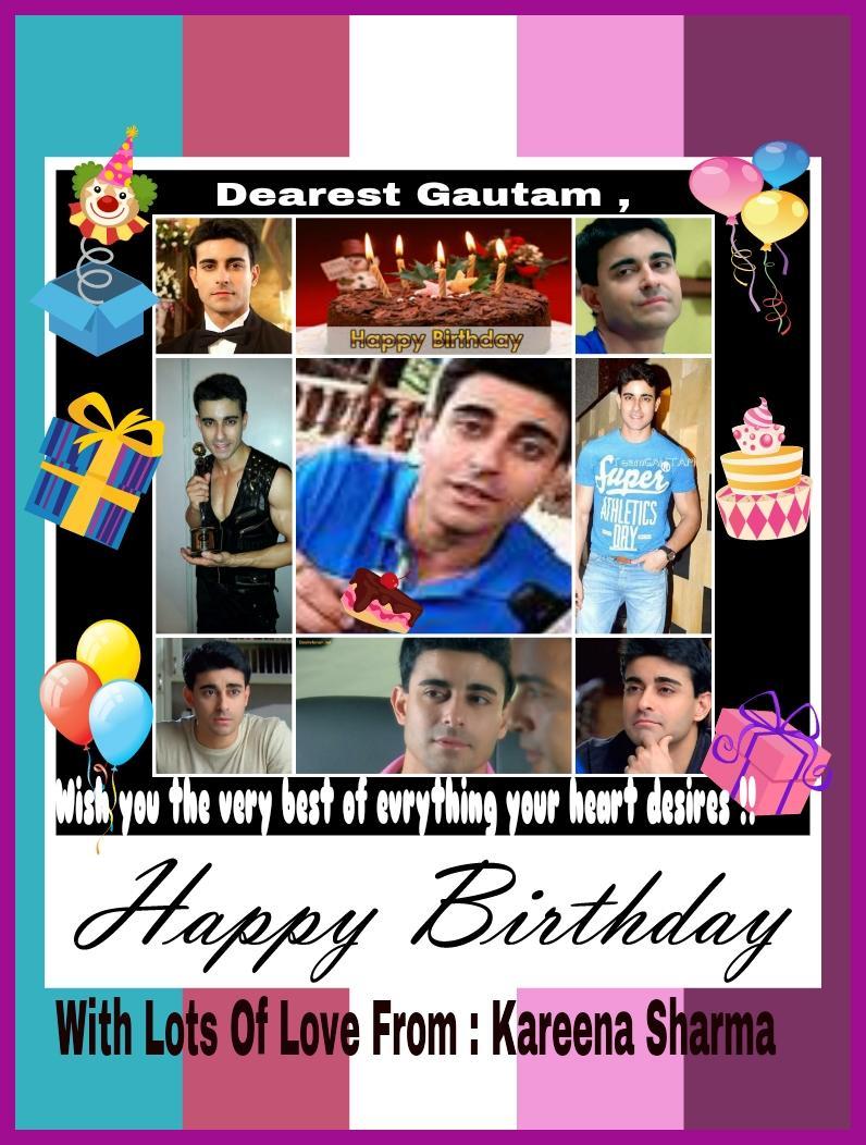    Happy Birthday , Gautam from Rahul & all of us !! 