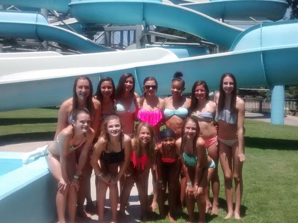 CrystalCats doing a little team bonding at the water park!