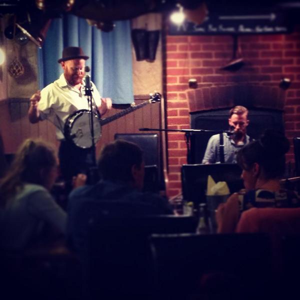 georgechideock's tweet photo. @BarbersDuo aka the Victorian Barbers - brilliant as usual ! #livemusiciscool #jokesaboutcheesearecooltoo http://t.co/Psq8mlxYl4