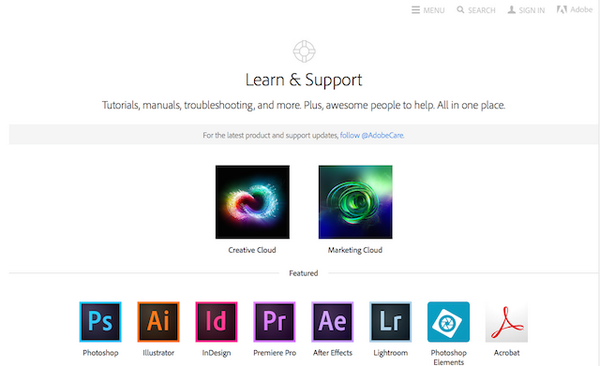 creativecloud's tweet photo. #AdobeLearn: New, better, more #CreativeCloud tutorials for the different ways people learn. http://t.co/aYCTSGVtsD http://t.co/gP2sb9rgnN