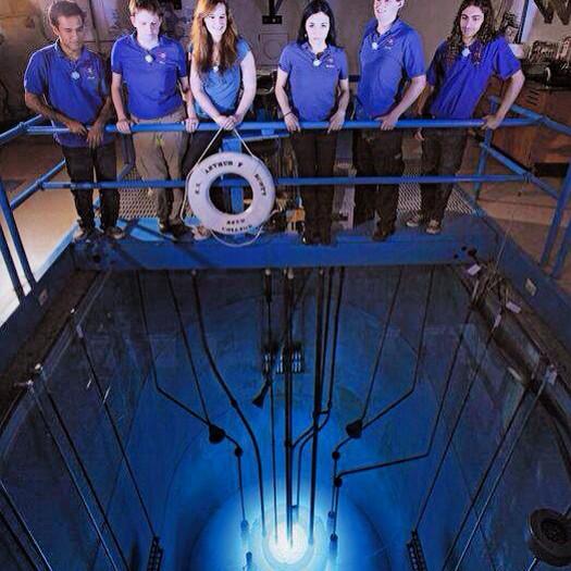 Reed Research Reactor was trending on reddit/imgur. I'm on the very left. 4 years  of amazing science/fun!
