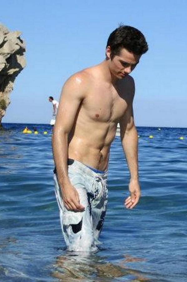 Image result for dylan obrien shirtless.