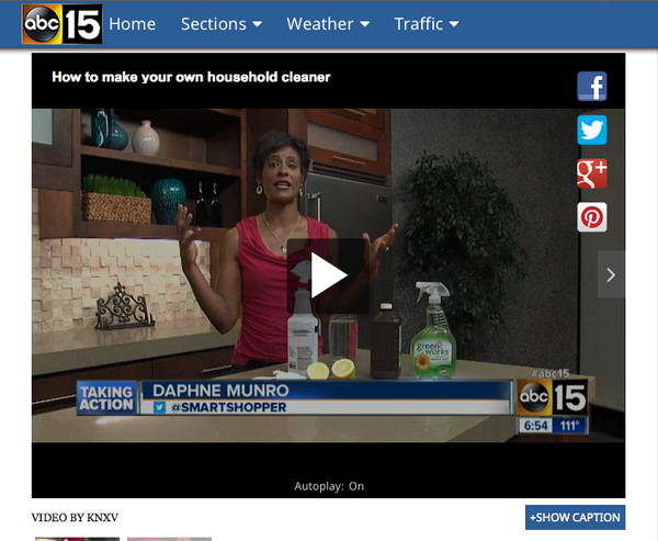 JackrabbitPHX's tweet photo. RT Check out the #green #cleaning tip I gave @smartshopper on @abc15. It's our only cleaner! http://t.co/M7bTTCHIIy http://t.co/RP9wrMxgaF”