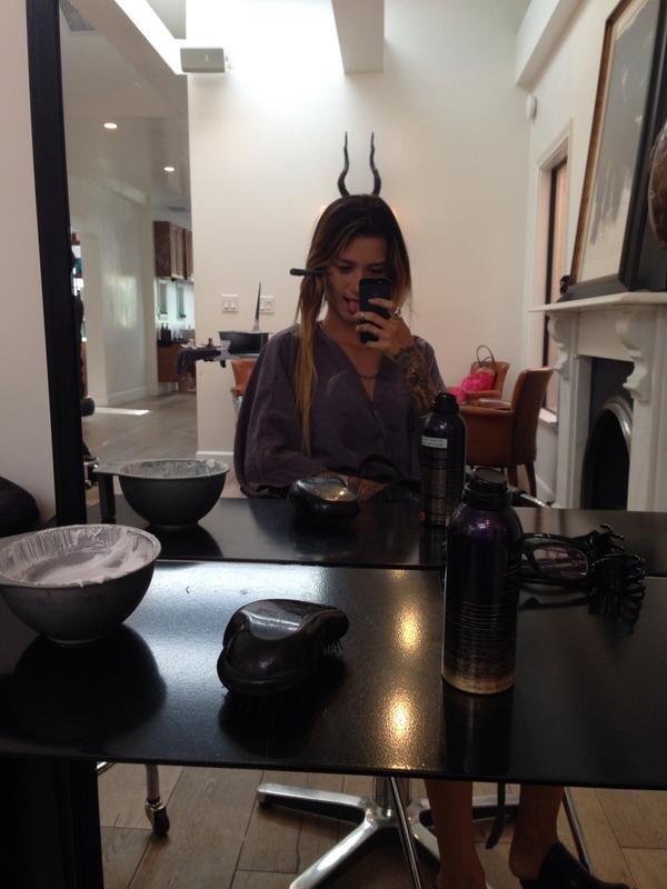 missgypsyone's tweet photo. In LA getting my hair did by my dream hair god #JohnnyRamirez #DreamsDoComeTrue http://t.co/KOYN0XionN