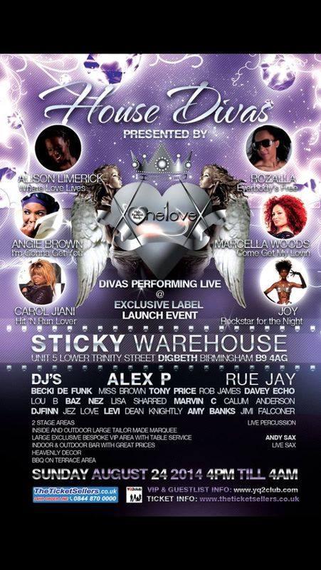 priceanthony2's tweet photo. house diva's, Label Launch Night..Tickets | Sticky Warehouse Birmingham | Sun 24th August 2014 http://t.co/UF5ZkZr8QN