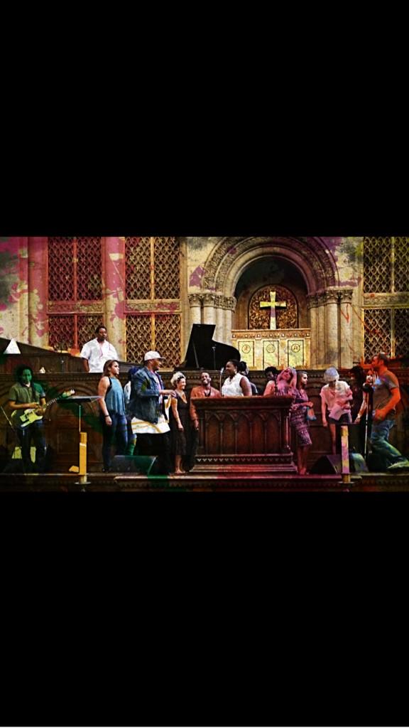 HipHopCaucus's tweet image. 2day w/ @CandiceGlover @AntoniqueSmith @malikyusef &amp;amp; amaze musicians, recording 4 #climatemarch, photo by @ELay_KING