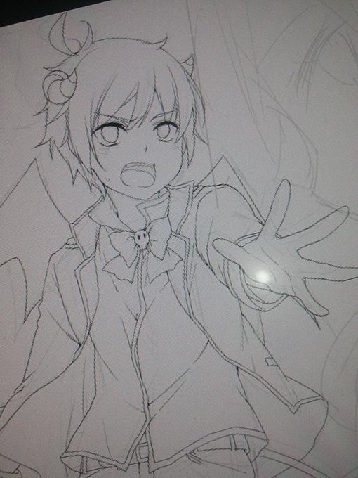 畫的時候突然想到了爾康手(什麼鬼233.。。。   看來今天是搞不完了T.T 