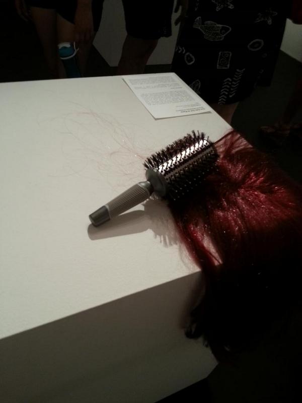 capillus100k's tweet image. Someone moved the placement of the brush. Just an example of the need to police our hair.  #ohoop #changingart