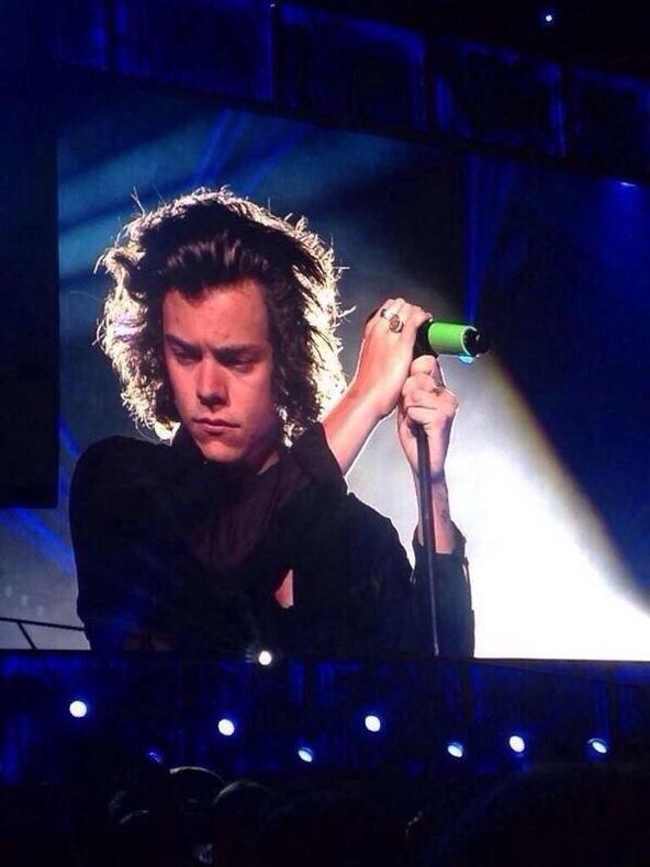 Harry Styles from One Direction performs in Concert for the