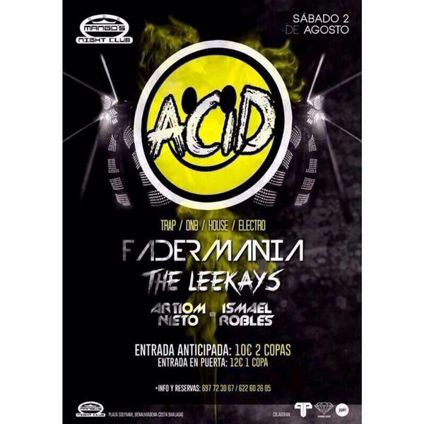 RRPPMALAGA's tweet photo. Esta noche reventamos @MangoNightclub con ACID!!!! No va a ser una fiesta...VA A SER UN FIESTÓN!! http://t.co/Hrkimn8PFi