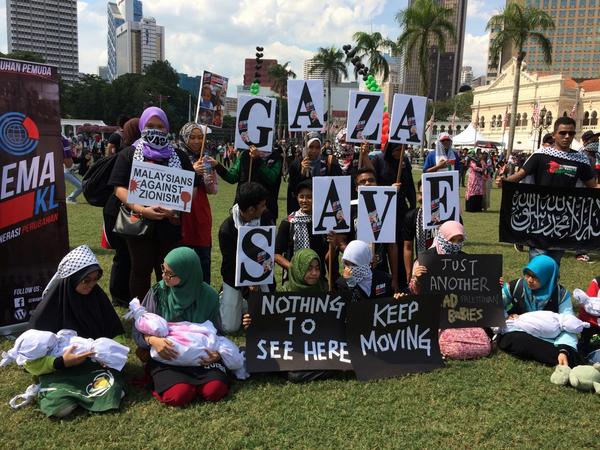 Soliditari Untuk GAZA Di Dataran Merdeka