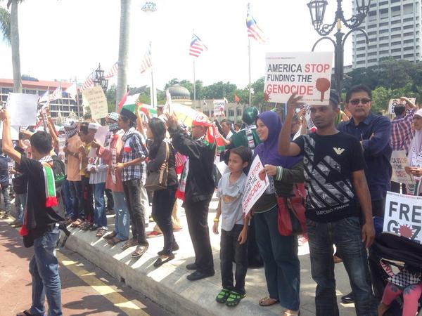 Soliditari Untuk GAZA Di Dataran Merdeka