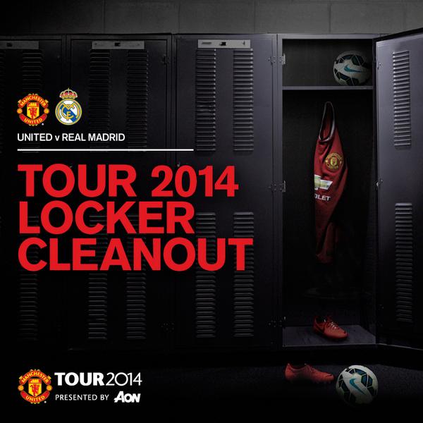 ManUtd's tweet photo. Enter our Locker Cleanout competition and you could win some great #mutour prizes. More: http://t.co/Uw0YhYpi29 http://t.co/7VjmxDFW8P