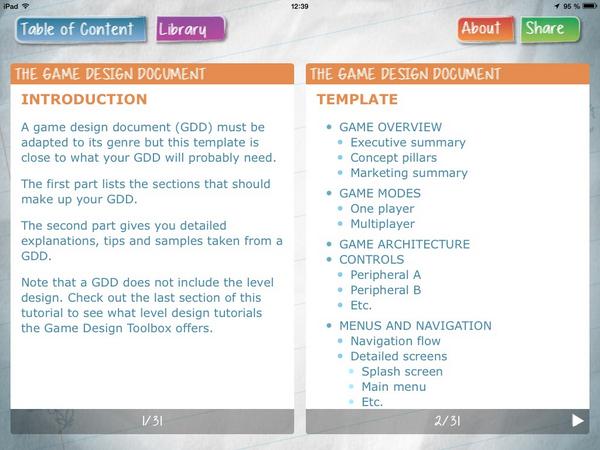 GameDesignTools's tweet image. FEATURE PREVIEW - The app can be used vertically and horizontally. In the horizontal mode, you can display 2 pages...
