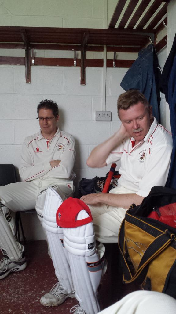 Alan and Ben contemplating how monumental their innings is going to be. #1and3