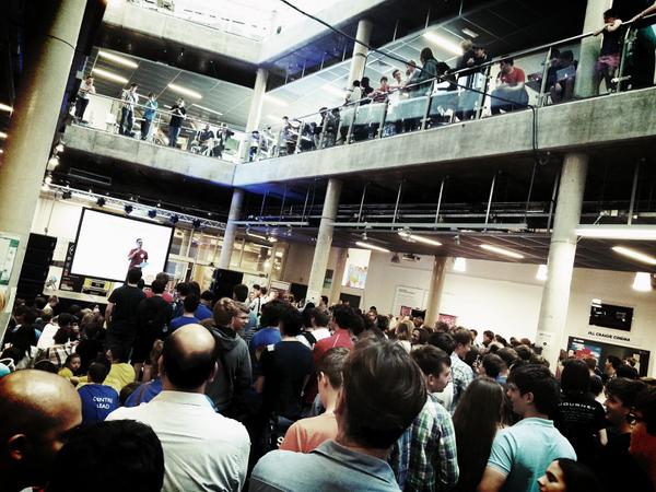 nathan_coyle's tweet image. One group into the &apos;best in show&apos; semi&apos;s at #festivalofcode! Get in! #YRS2014