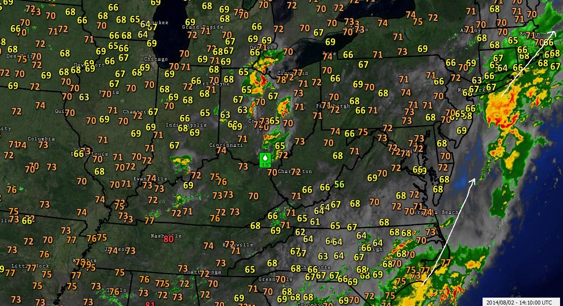 Weather in Connecticut (Bridgeport, Danbury, Windsor 2014, island