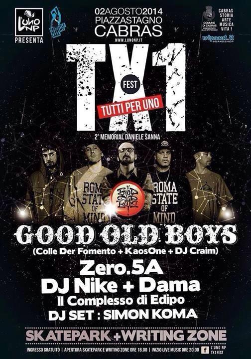 Stasera GOOD OLD BOYS Orchestra live <a href="/Tx1/">tx1</a> festival Cabras(Oristano) Sardegna!!! C'mon son!!! ;)