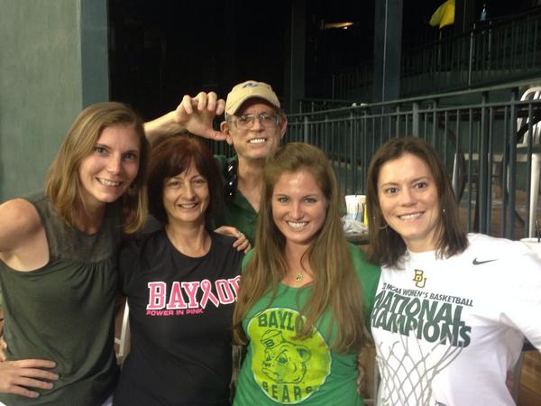 A great Baylor crowd at the Astros game last night.