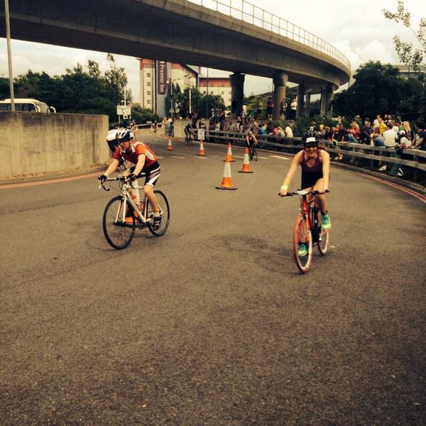 Awesome day at the London Triathlon-happy to be fit and well to race with my best friend:) very lucky girls we are.