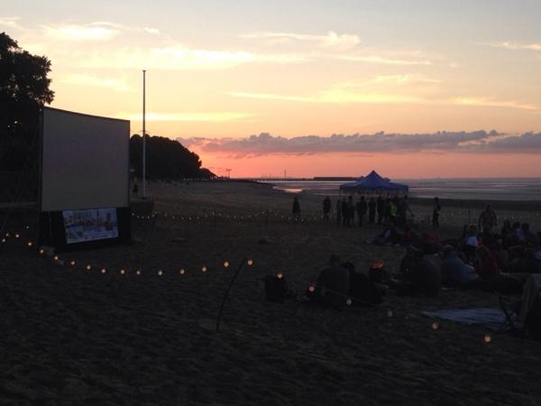 Jaws on the Big screen on a beach. What's not to love? Move over Somerset house, Isle of Wight's where it's at.....