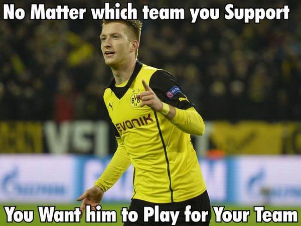 FootballFunnnys's tweet image. Marco Reus!