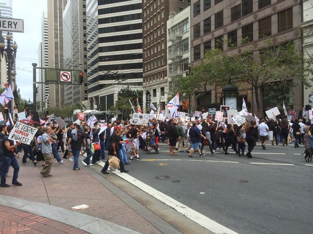Jordan Zaslav on Twitter "Huge crowds marching down market street