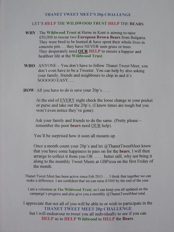 ThanetTweetMeet's tweet image. @IsleCard 
#ThanetTweetMeet's 20p Challenge.
It's easy - please will you help? :-)
youtube.com/watch?v=wzJUqa… …
