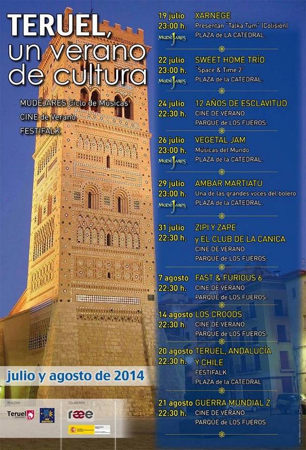 Un verano de cultura en Teruel. Aquí el programa.