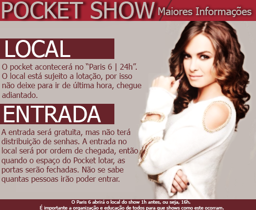 SiteLBcom's tweet image. Confiram algumas informações sobre o Pocket Show que a Lua fará em breve em "SP"! 🎤🎶