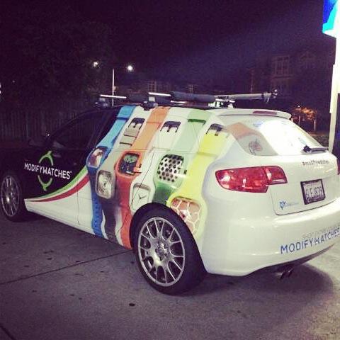 ModifyWatches's tweet image. Yo Bay Area! Keep your eyes peeled for the Modify Car. We&apos;re cruising around alllll weekend :) #ModiStyle @HypeWheel