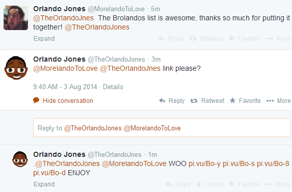TheOrIandoJnes's tweet photo. Does this count as a retweet or something @TheOrlandoJones @MorelandoToLove #Orlandopocalypse #gishwhes2014 http://t.co/lADhyKFP5F