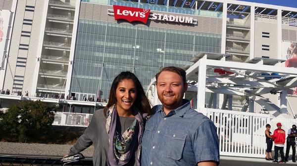 Jeff_payne's tweet photo. Breaking in the field of jeans #levisstadium #Quakes74 http://t.co/a3mYNuHrMn