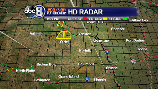 T-Storms in far NE Nebraska could bring rain to Lincoln &amp; surrounding areas thru the overnight hours. Details at 10!