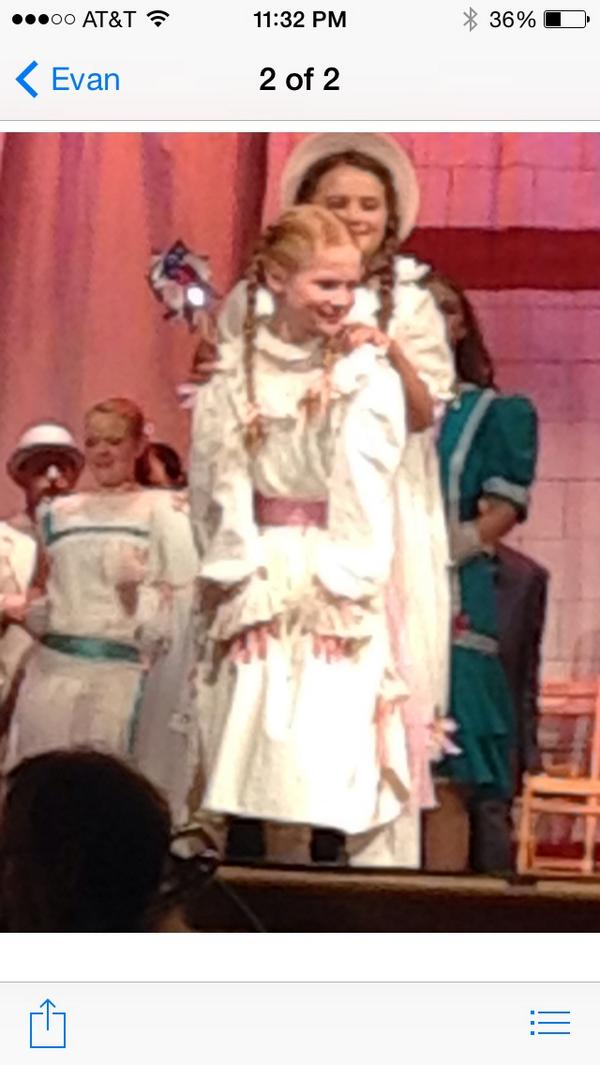 A star is born! She's a natural!