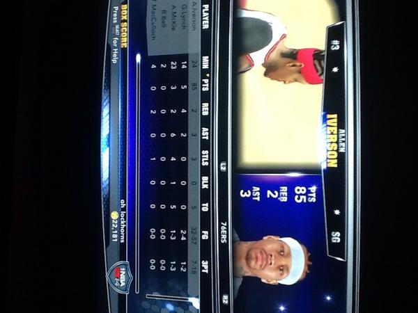 KarstonChara's tweet image. 01 iverson don&apos;t mess around, this really shut my friend up #85points #2k14 #theanswer