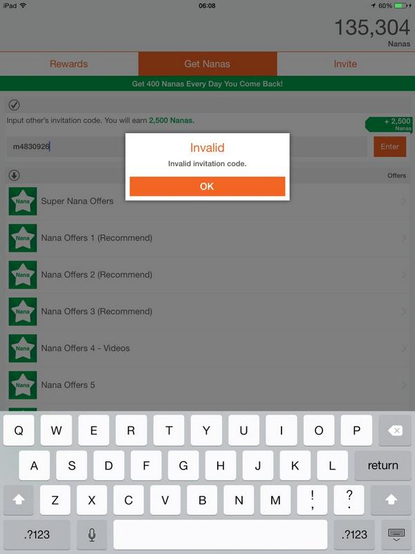 appnana11's tweet photo. @montycal123 ur code is invalid http://t.co/4rqJ7SOYiT