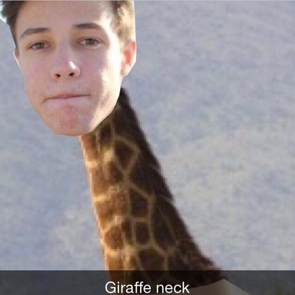 limahbean_'s tweet image. #giraffeneck #snapchat @camerondallas