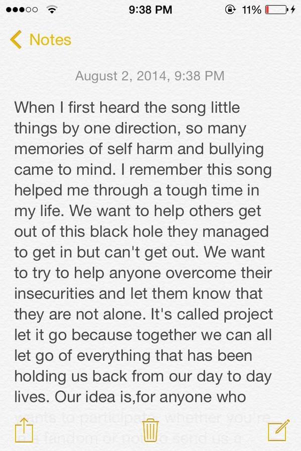 SpreadSupport's tweet image. Project Let It Go was created by @pLetItGo - please consider taking part in this amazing idea.