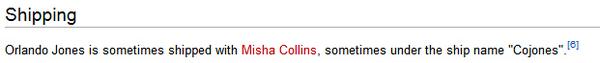 Fact: I am the captain of my own Ship. <a href="/mishacollins/">Misha Collins</a> is the Cabin boy. We get up to shenanigans. Sexy shenanigans.