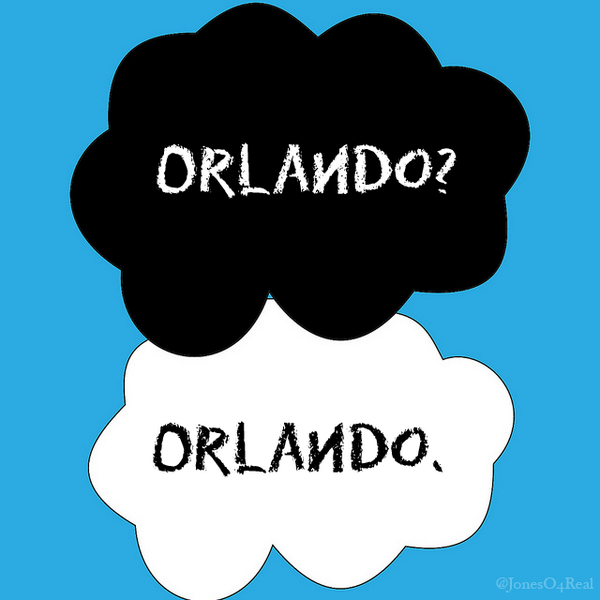 Orlando?Orlando. #TFIOJ #TheFaultInOrlandoJones