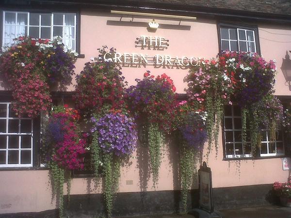 Best #Cambridge #Pub #Summer garden / hanging basket competition - Tweet YOUR pics today. Green Dragon in 2011