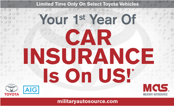 MASRhys1's tweet image. 1 Year #free #insurance when you purchase selected #Toyota Vehicles!! DM for me information #US #Military #Discount