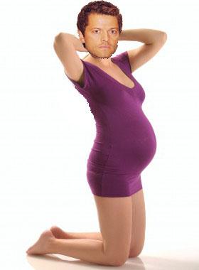 i didn't get him pregnant but somebody did #IDGHP #GISHWHES2014 <a href="/mishacollins/">Misha Collins</a>