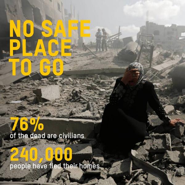 450,000 in Gaza have fled homes &amp; have nowhere to go. This must end. RT to join call for a #Ceasefire4Gaza now