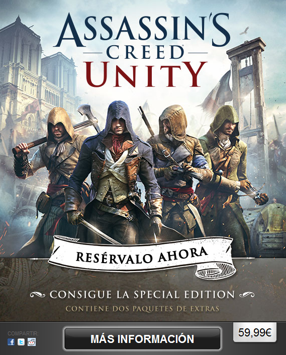 Gremio_Sombras's tweet photo. #ACUnity ya disponible para reservar en @steam_games #NosUnimos http://t.co/MZI3NgeUjG