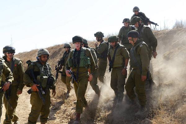 IDF's tweet photo. Lt. Gen. Gantz at Nahal Oz. Residents live in fear of Hamas infiltration &amp; rockets. We are fighting for our homes. http://t.co/a5lIgkV6wp